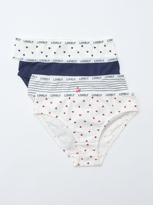 Lote de 4 cuecas estampadas - Kiabi