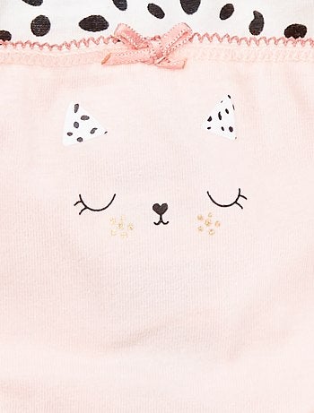 Lote de 4 cuecas para mulher em puro algodão - Kiabi