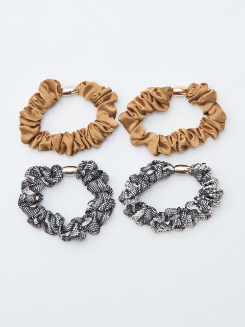 Lote de 4 elásticos de cabelo - Kiabi