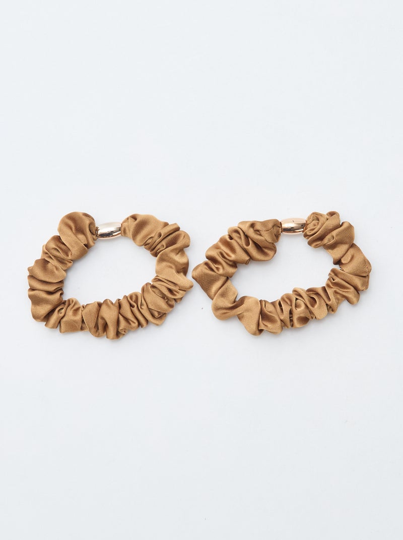 Lote de 4 elásticos de cabelo Bege - Kiabi