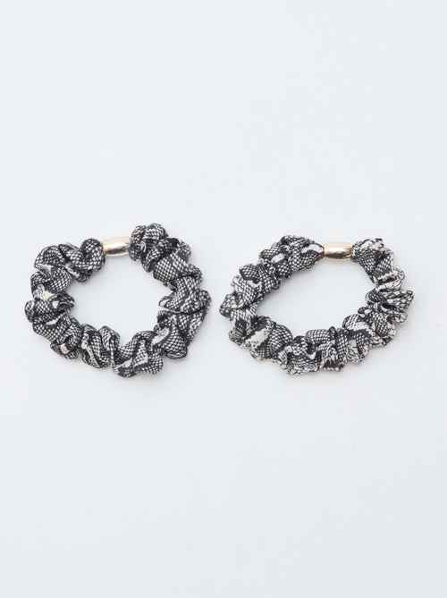 Lote de 4 elásticos de cabelo - Kiabi