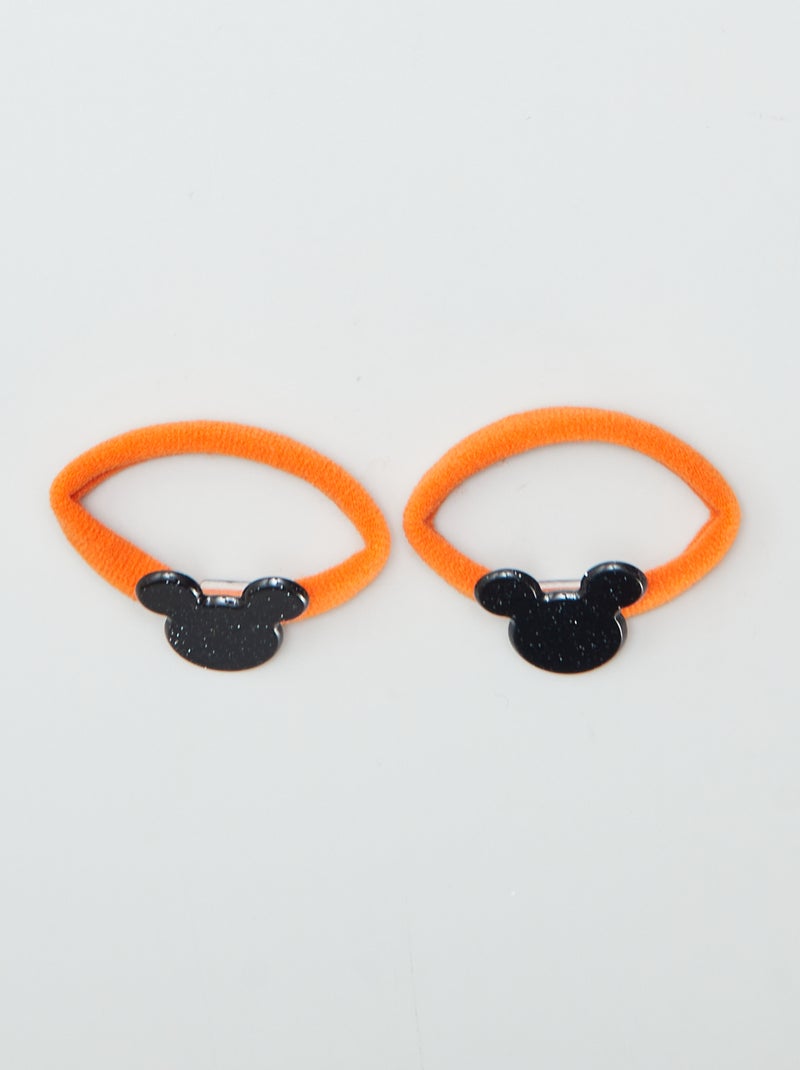 Lote de 4 elásticos de cabelo 'Mickey' 'Disney' - Halloween PRETO - Kiabi
