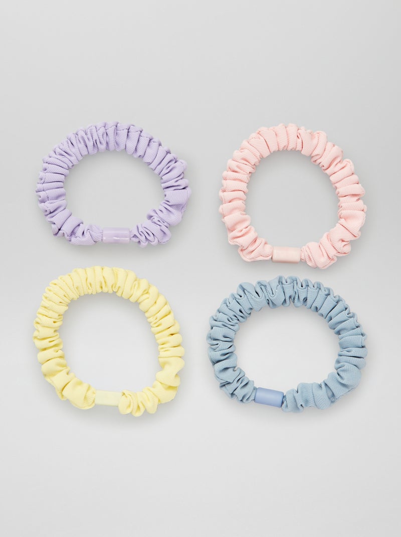 Lote de 4 elásticos de cabelo Multicor - Kiabi