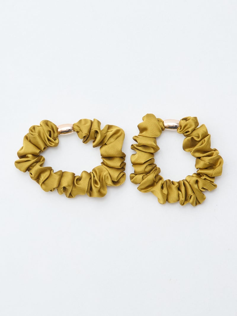 Lote de 4 elásticos de cabelo Verde - Kiabi