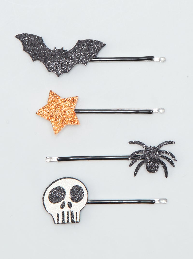 Lote de 4 ganchos  - Halloween PRETO - Kiabi