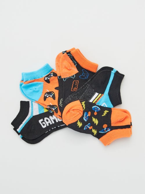 Lote de 4 pares de meias curtas - Kiabi