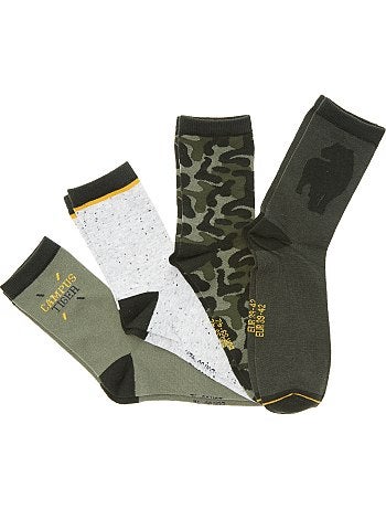 Lote de 4 pares de meias de fantasia - Kiabi