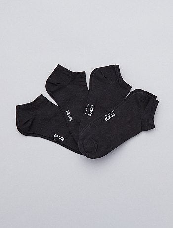 Lote de 4 pares de meias invisíveis - Kiabi