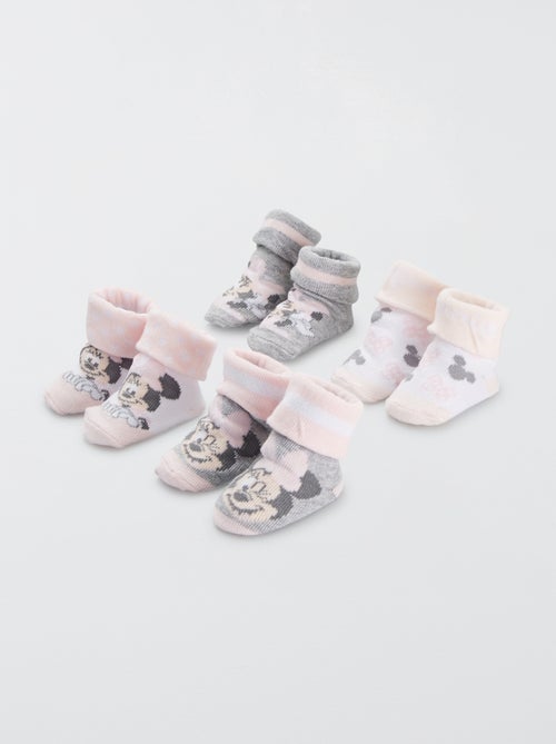 Lote de 4 pares de meias 'Minnie' - Kiabi