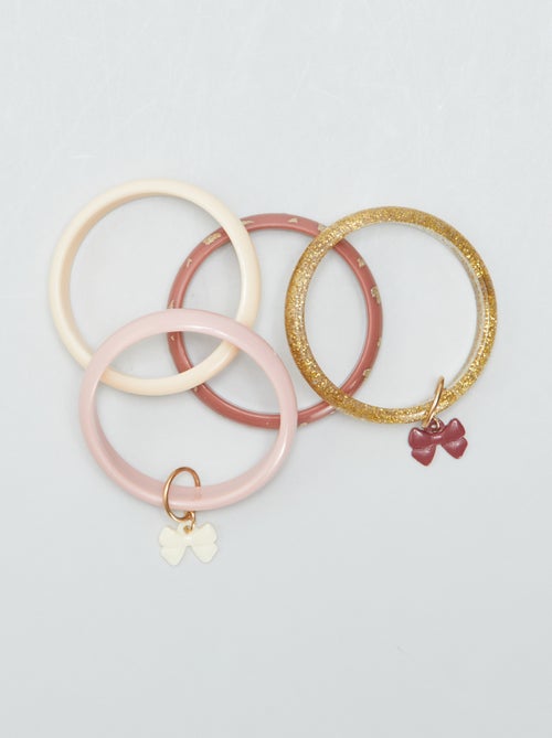Lote de 4 pulseiras bangles - Kiabi