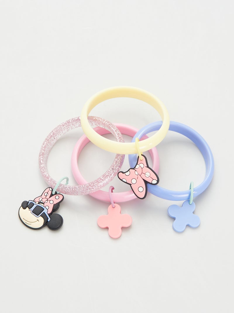 Lote de 4 pulseiras 'Minnie' Multicor - Kiabi