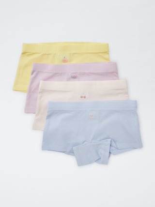 Lote de 4 shorties estampados 'fruto'