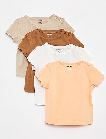Lote de 4 t-shirts lisas