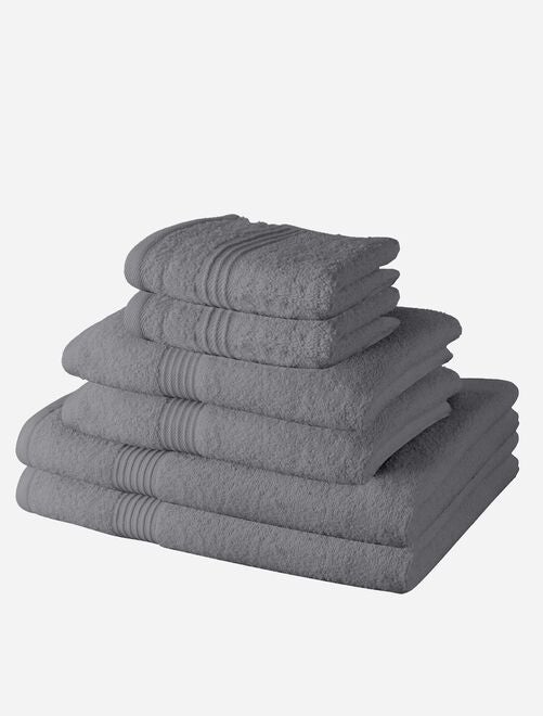 Lote de 4 toalhas de mesa e 2 toalhas de banho - Kiabi