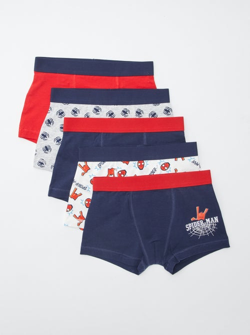 Lote de 5 boxers 'Homem-Aranha' - Kiabi