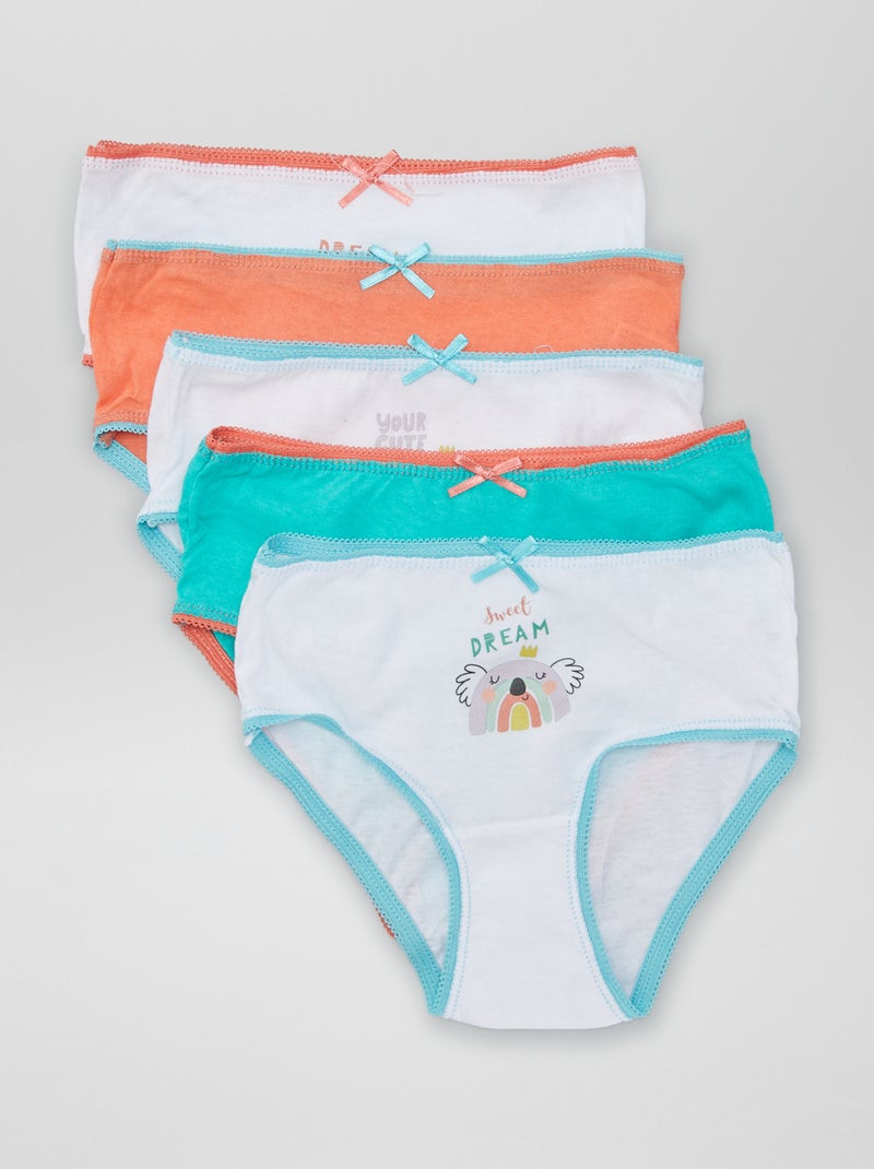 Lote de 5 cuecas com estampado 'animais' ROSA - Kiabi