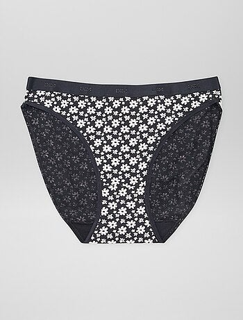 Lote de 5 cuecas 'DIM' em algodão elástico