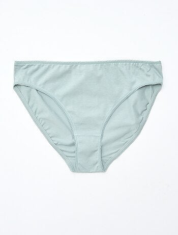 Lote de 5 cuecas em algodão lisas