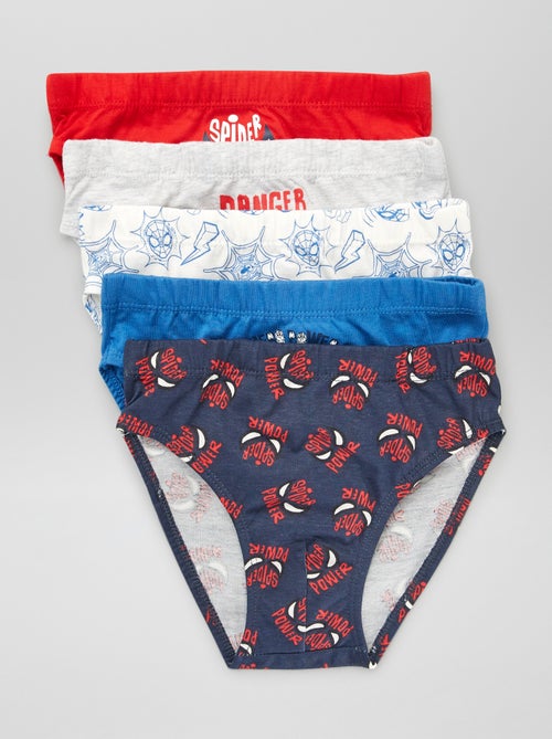 Lote de 5 cuecas 'Homem-Aranha' - Kiabi