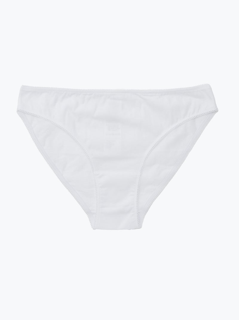 Lote de 5 cuecas para mulher - lisas e estampadas Azul - Kiabi