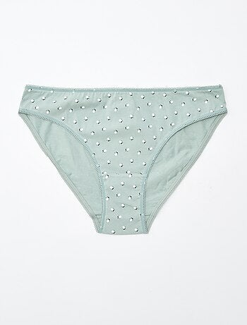 Lote de 5 cuecas para mulher - lisas e estampadas