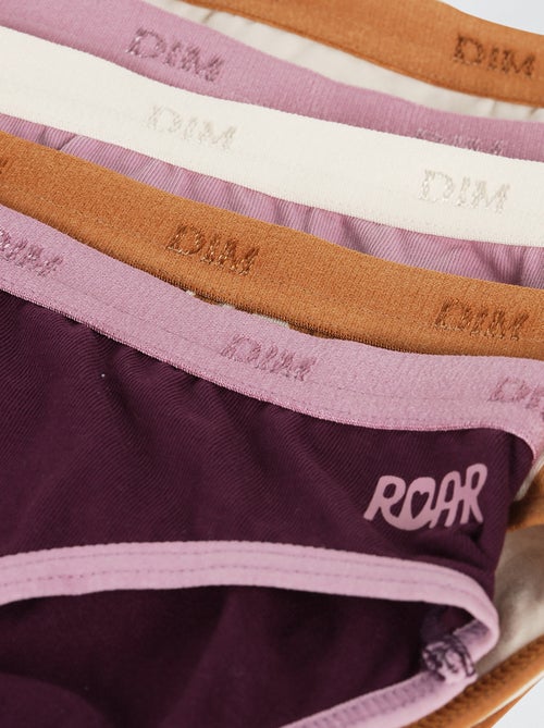 Lote de 5 cuecas para mulher 'Dim' estampado - Kiabi