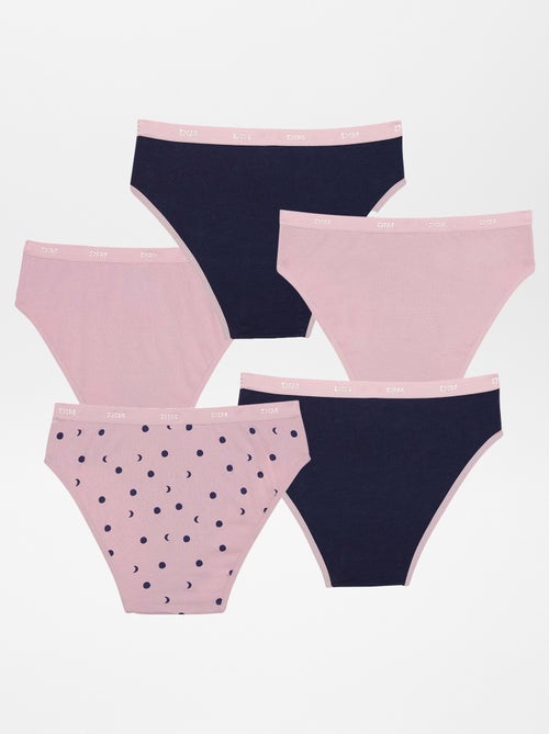 Lote de 5 cuecas para mulher 'DIM' - Kiabi