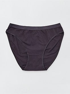 Lote de 5 cuecas para mulher em algodão elástico Les Pockets 'DIM' - Kiabi