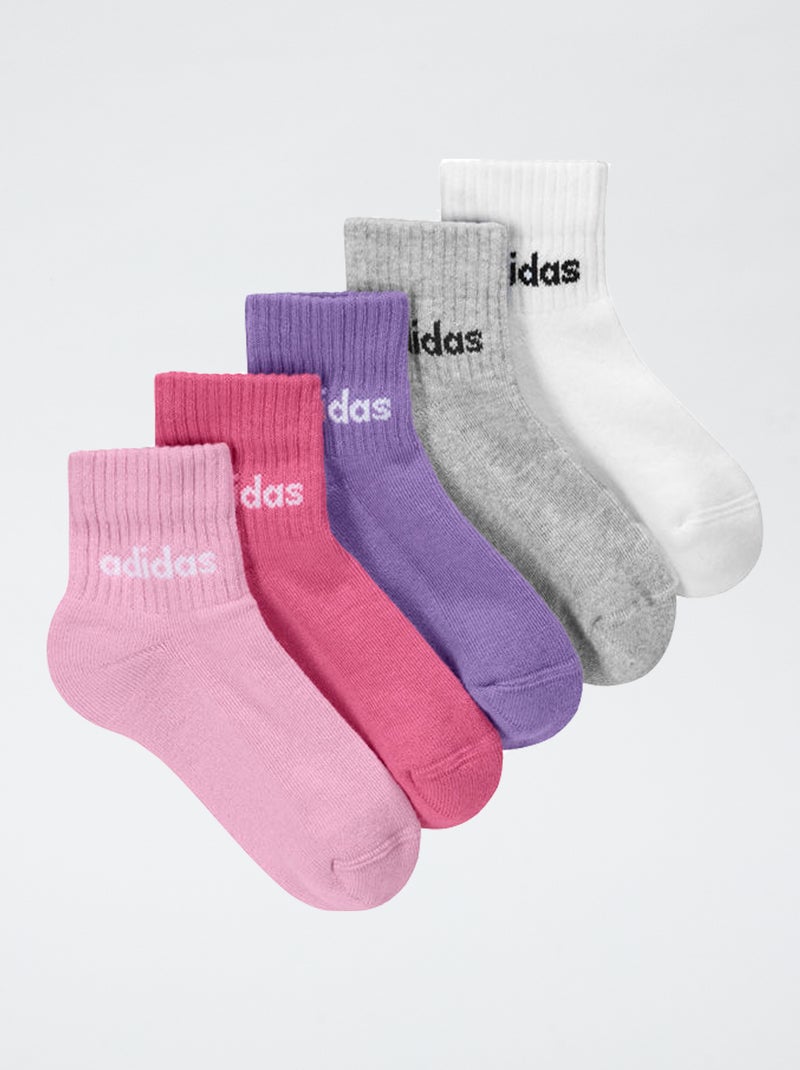 Lote de 5 meias 'adidas' ROSA - Kiabi