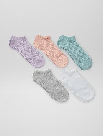 Lote de 5 meias invisíveis