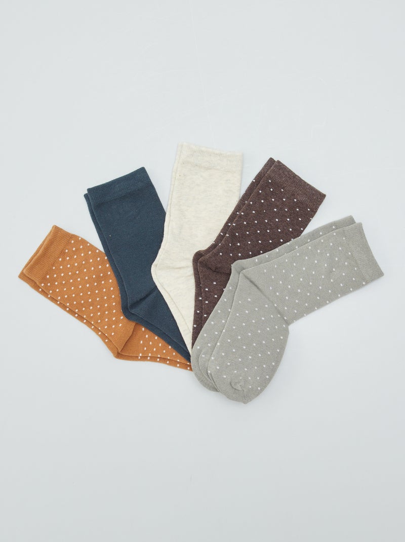 Lote de 5 pares de meias BRANCO - Kiabi