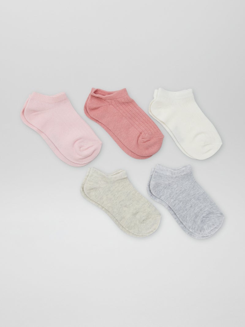Lote de 5 pares de meias CINZA - Kiabi