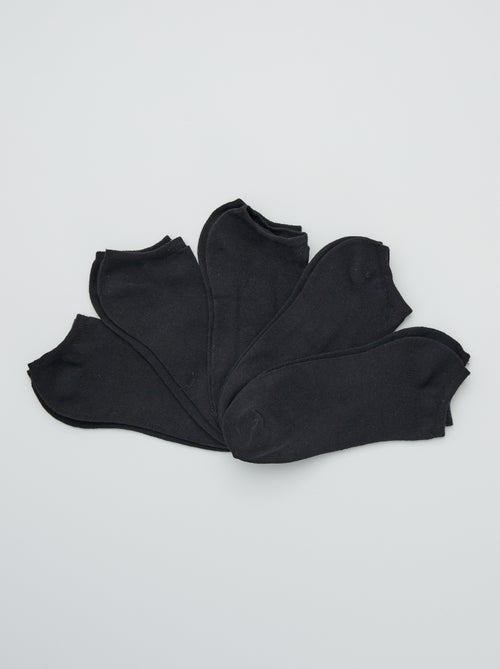Lote de 5 pares de meias curtas - Kiabi