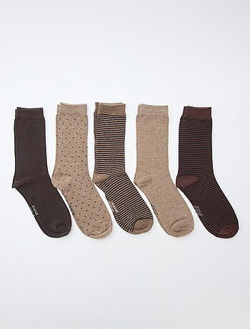 Lote de 5 pares de meias de fantasia