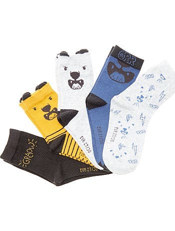 Lote de 5 pares de meias de fantasia - Kiabi