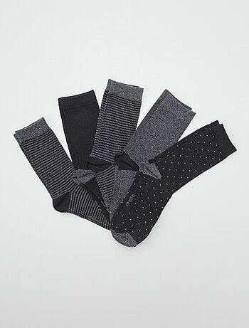 Lote de 5 pares de meias de fantasia