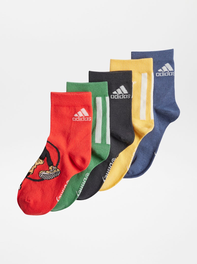 Lote de 5 pares de meias 'Disney' 'Adidas' CINZA - Kiabi