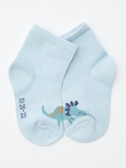 Lote de 5 pares de meias em malha elástica - Kiabi