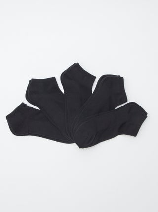 Lote de 5 pares de meias invisíveis