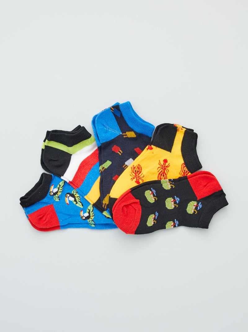 Lote de 5 pares de meias motivo fantasia BEGE - Kiabi
