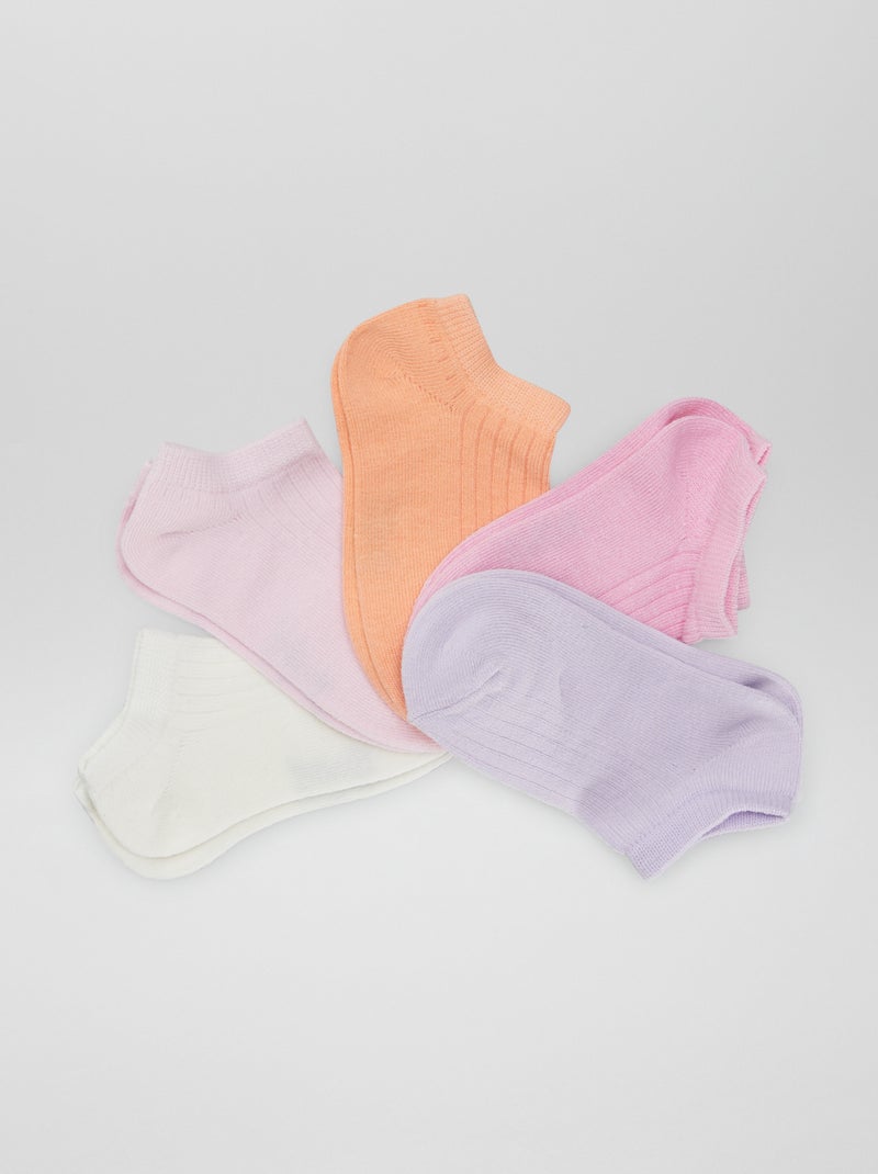 Lote de 5 pares de meias ROSA - Kiabi