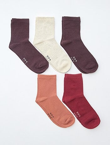 Lote de 5 pares de meias