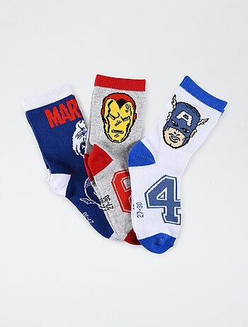 Lote de 5 pares de meias 'Vingadores'