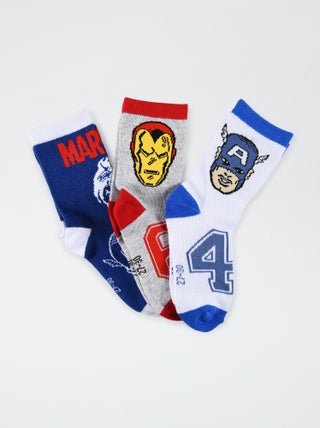 Lote de 5 pares de meias 'Vingadores'