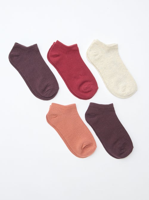 Lote de 5 pares invisíveis - Kiabi