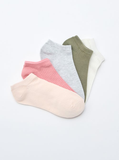 Lote de 5 pares invisíveis - Kiabi