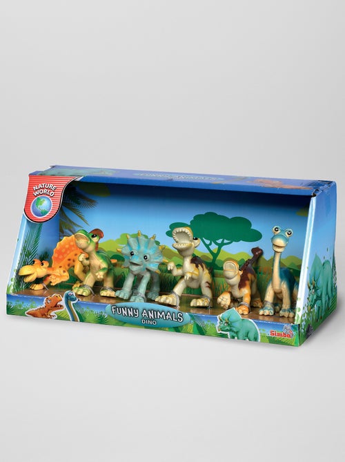 Lote de 6 figuras dinossauros Simba - Kiabi