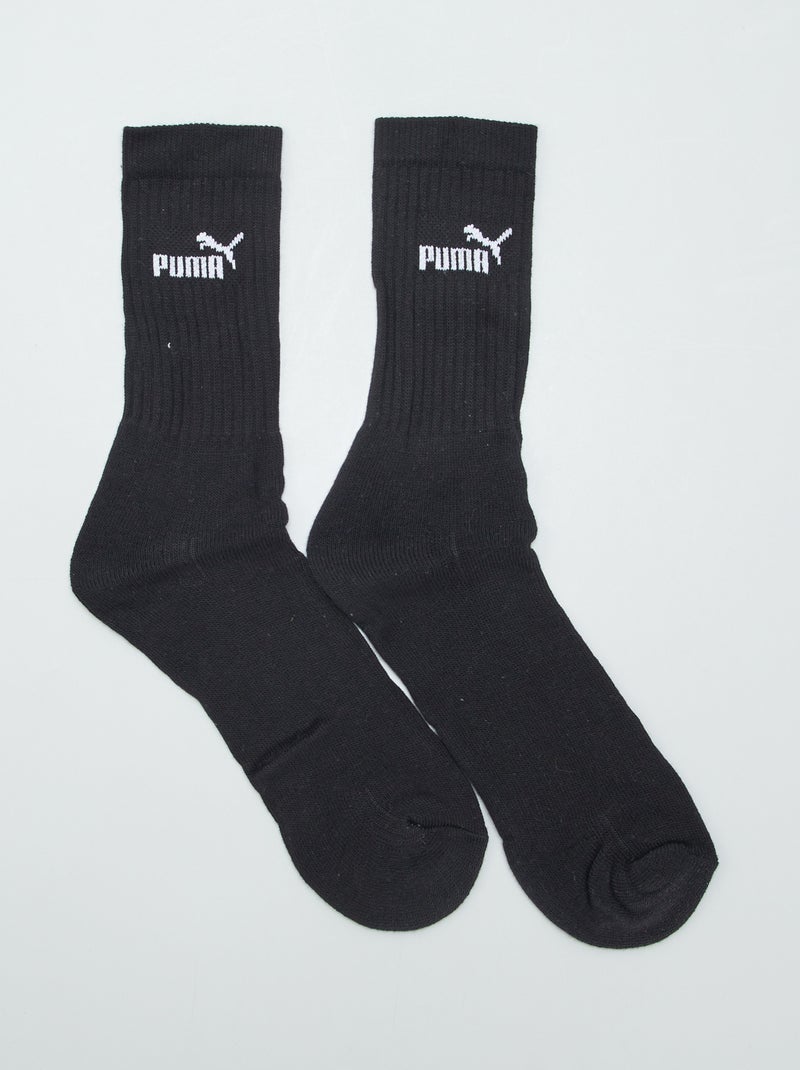Lote de 6 pares de meias 'Puma' Preto - Kiabi
