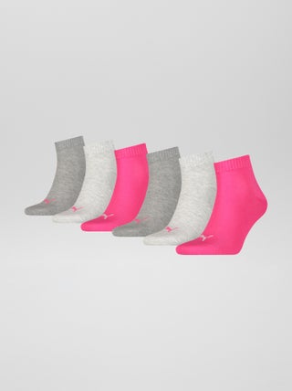Lote de 6 pares de meias unissexo 'Puma'