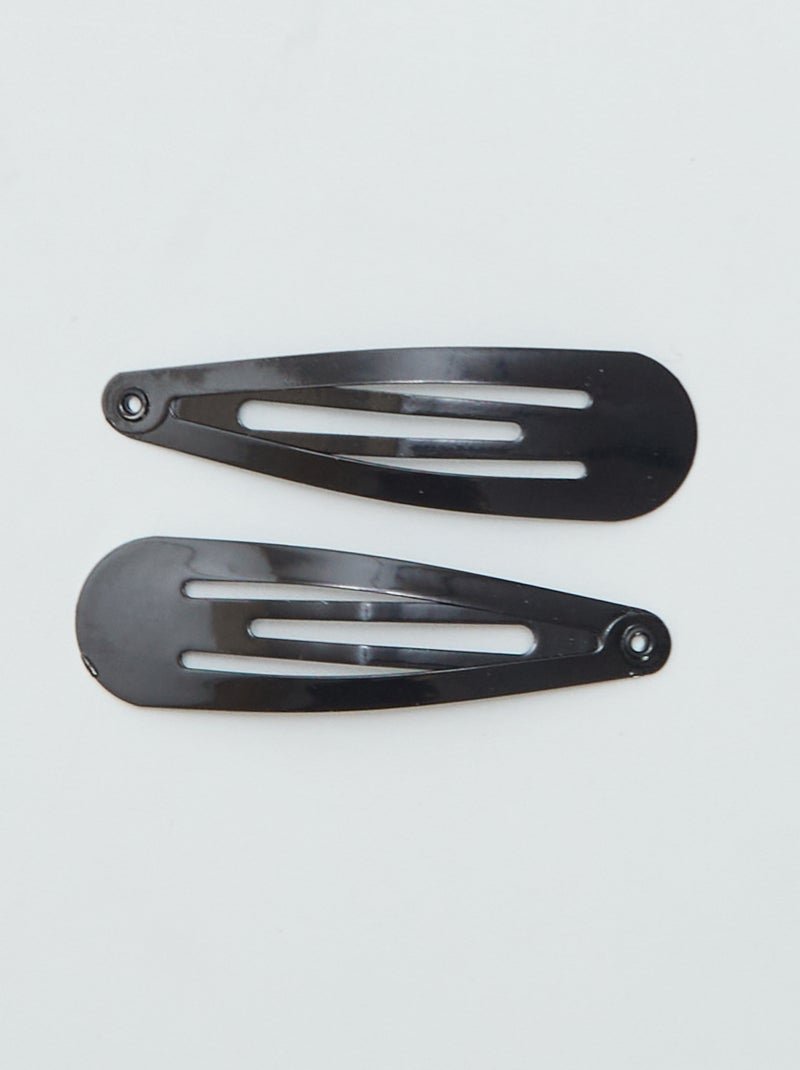 Lote de 6 pinças para cabelo Preto - Kiabi